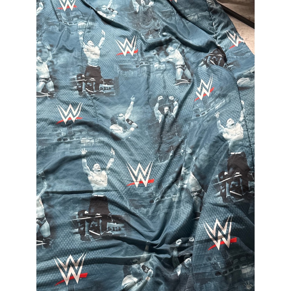WWE Reversible Comforter John Cena Roman Reigns Randy Orton Blue Twin Full - Picture 3 of 10